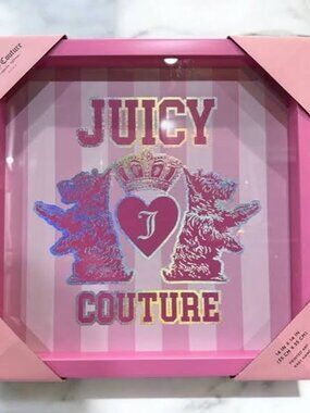 Juicy Couture Pink Crown Wall Art